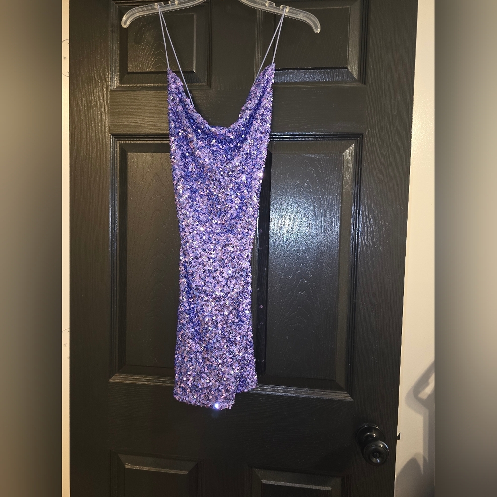 Windsor Sparkling Lavender Mini Dress
